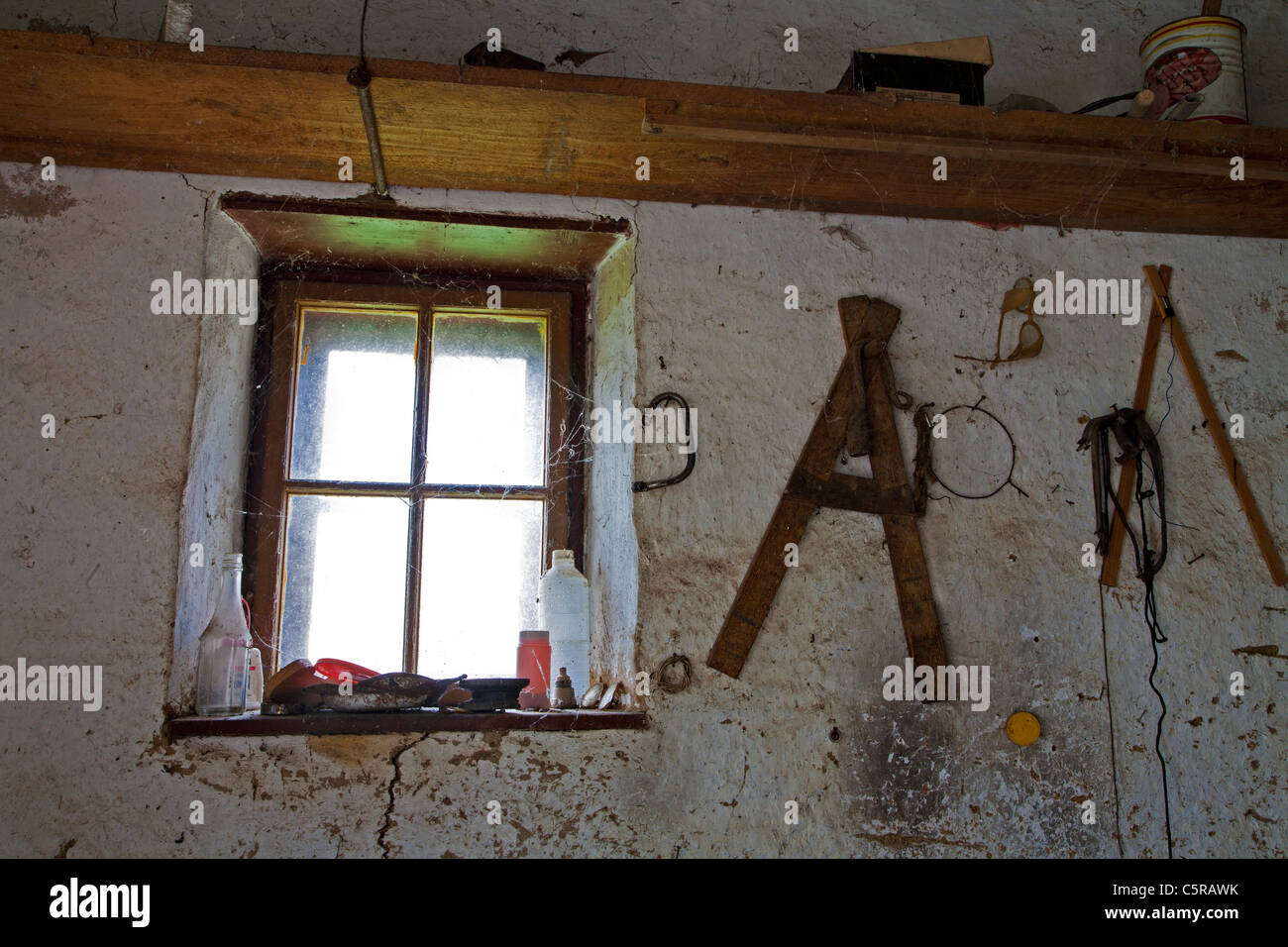 old farm house - middle Slovakia - Sebechleby Stock Photo