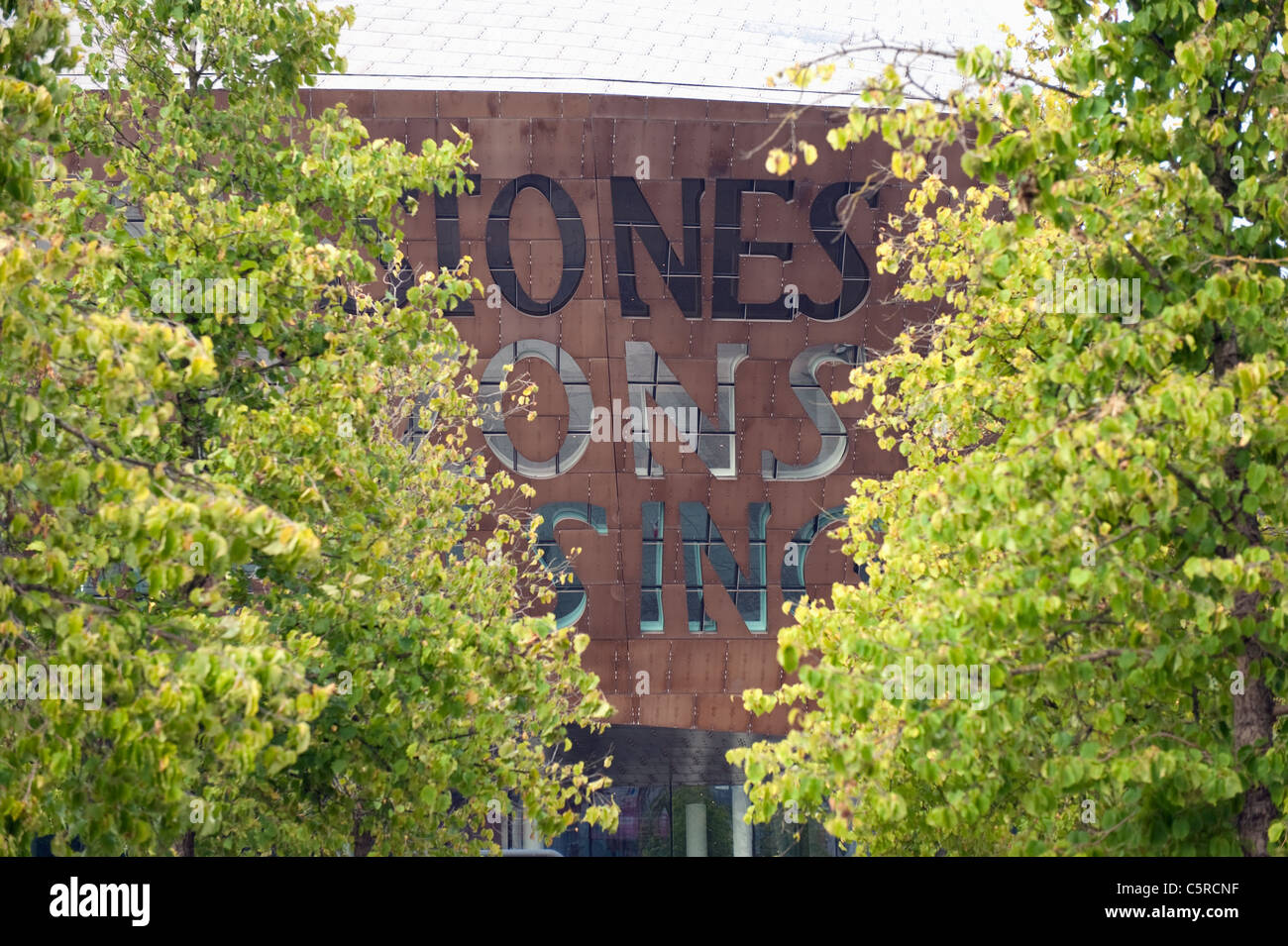 Exterior of Wales Millennium Centre Cardiff Bay Stock Photo Alamy