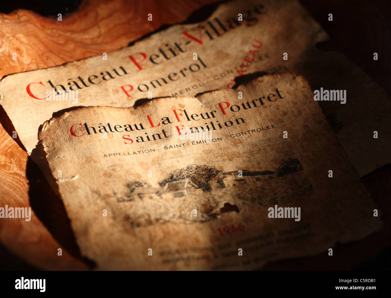 Old wine labels hi-res stock photography and images - Alamy