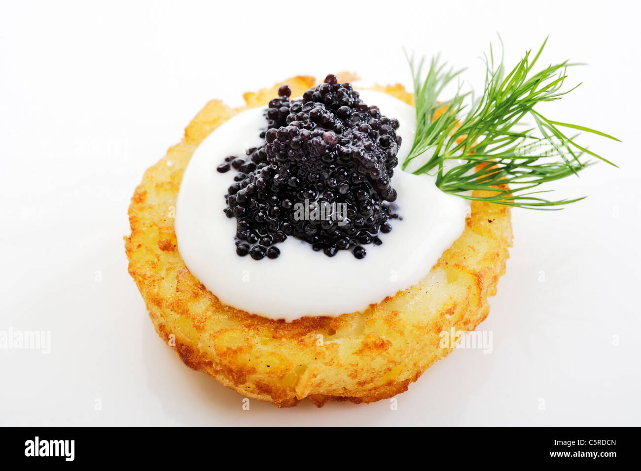 Caviar appetizer Stock Photo