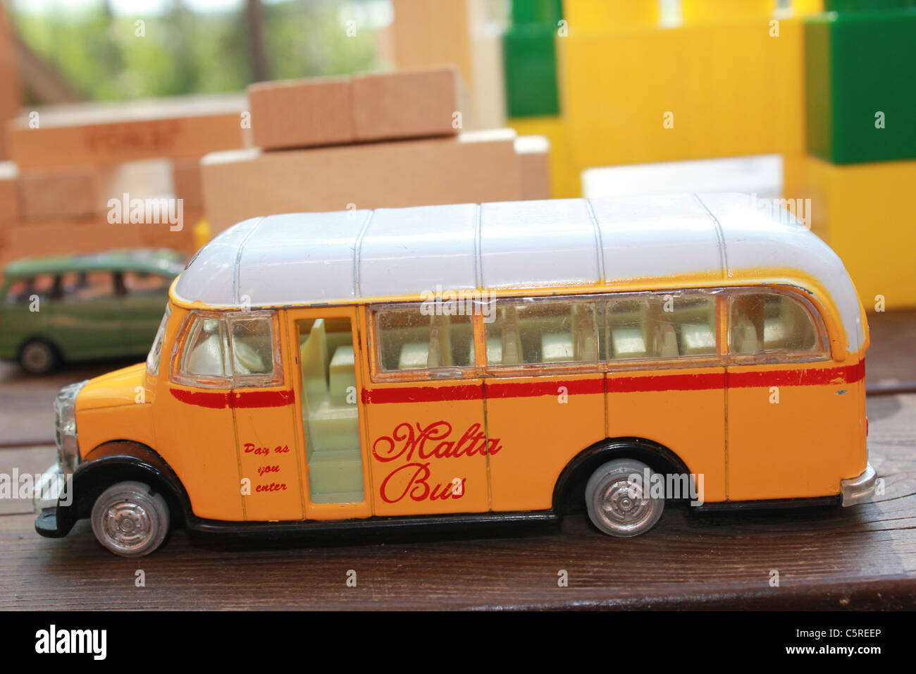 orange bus toy