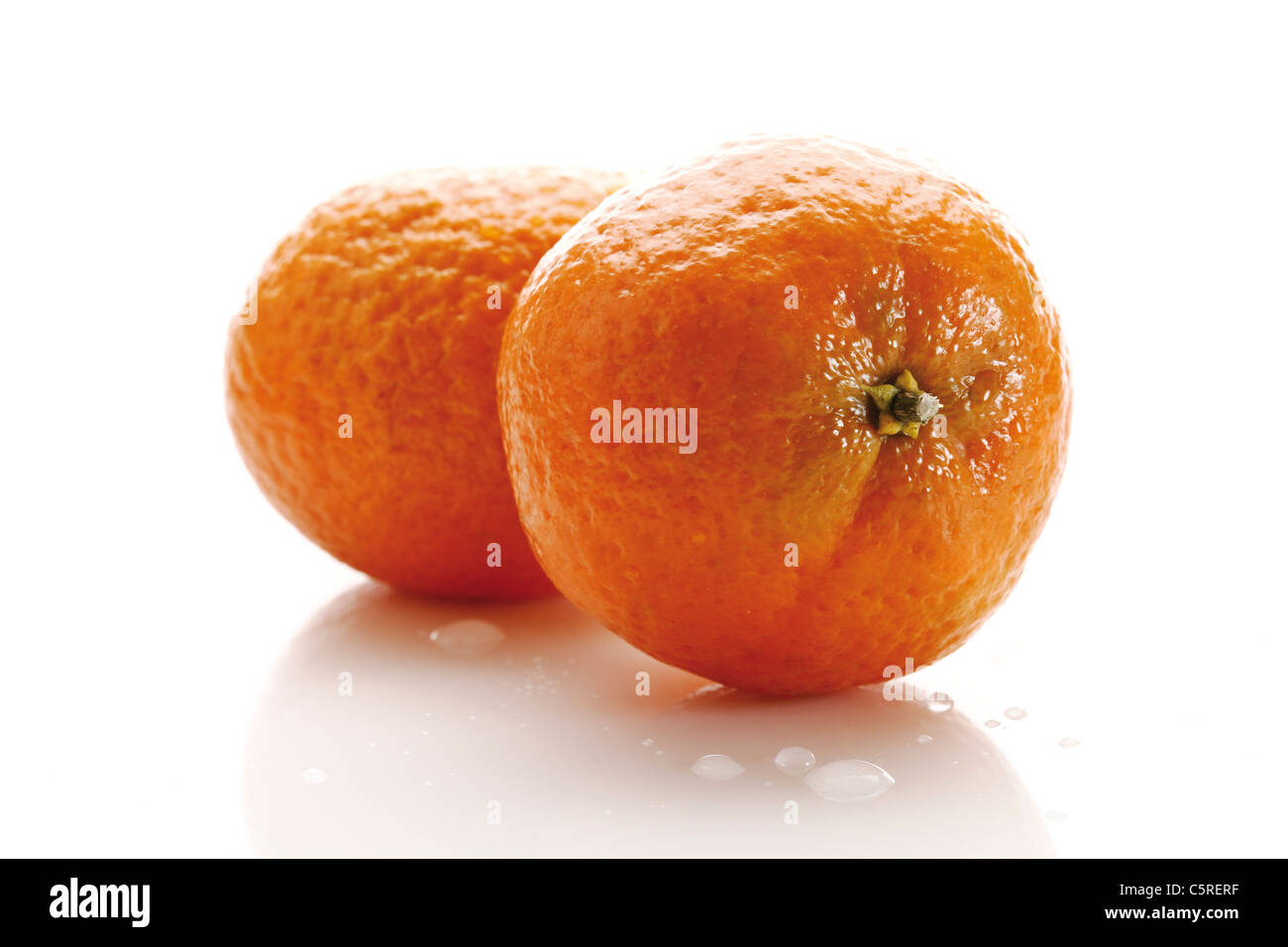 Fresh tangerines (Citrus reticulata) Stock Photo