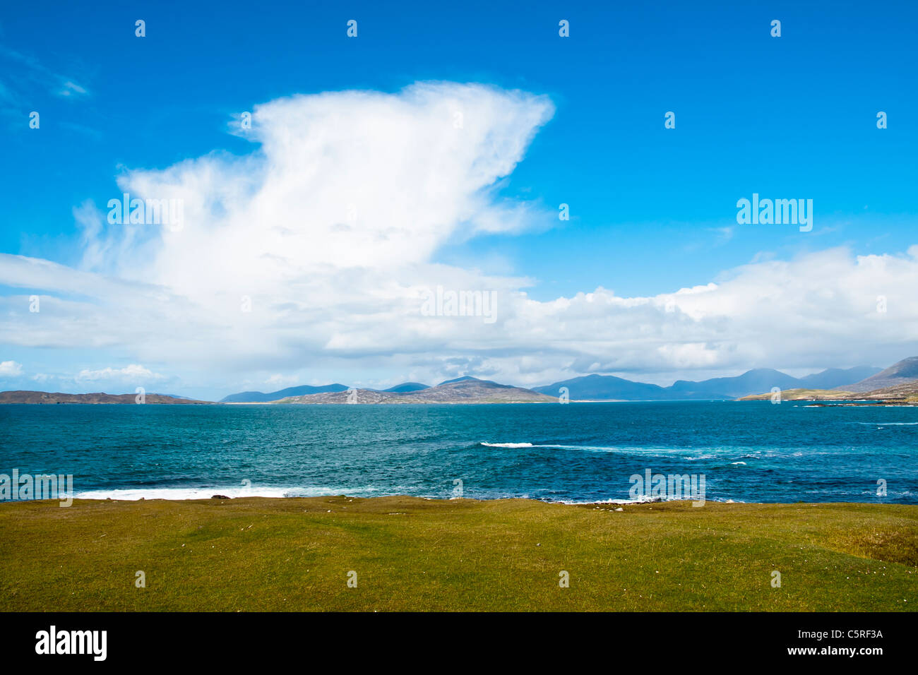 Landscape, Mountains of North Harris, Sound of Taransay, Western Isles, Scotland, Stock Photo