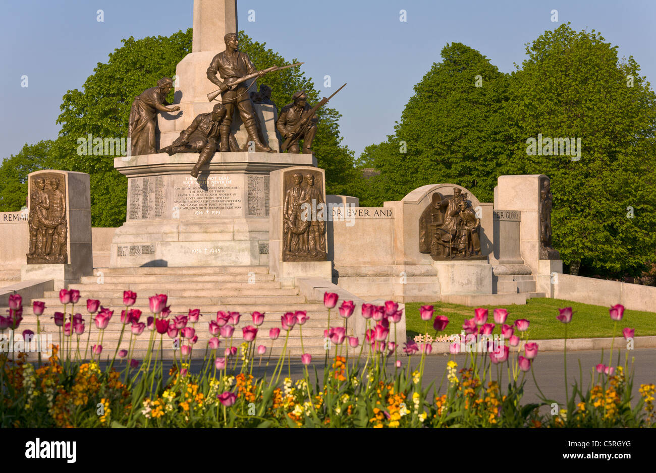 War Memorial, Port Sunlight, Wirral, England Stock Photo