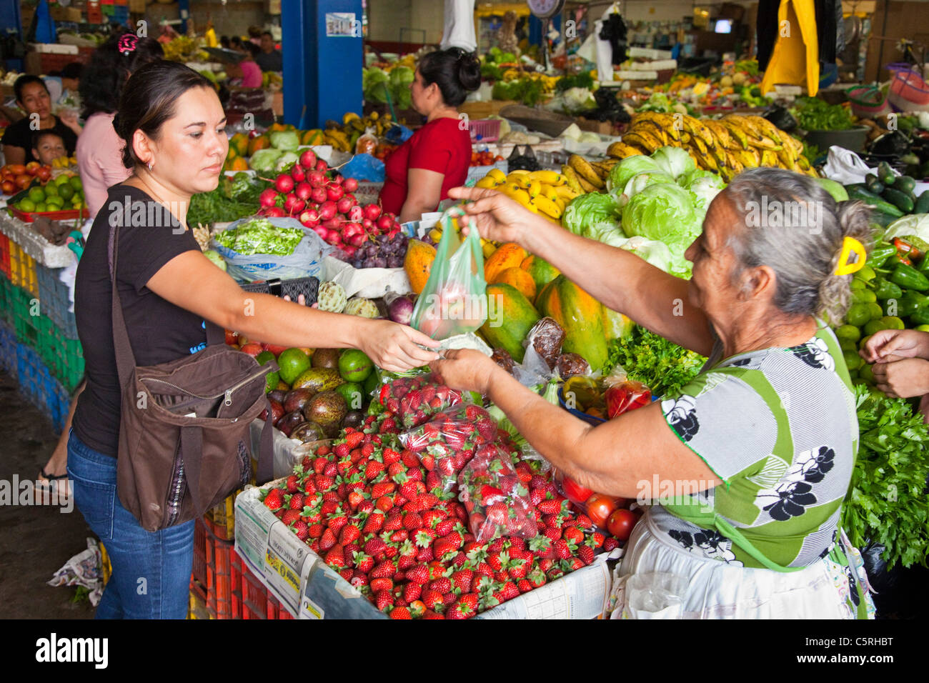Market in Chaltenango, Chaltenango Department, El Salvador Stock Photo