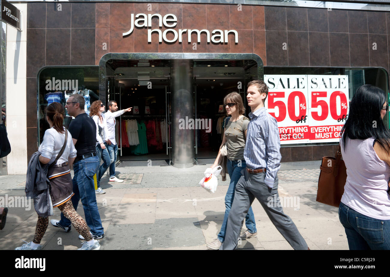 Jane Norman fashion store, Oxford Street, London Stock Photo - Alamy