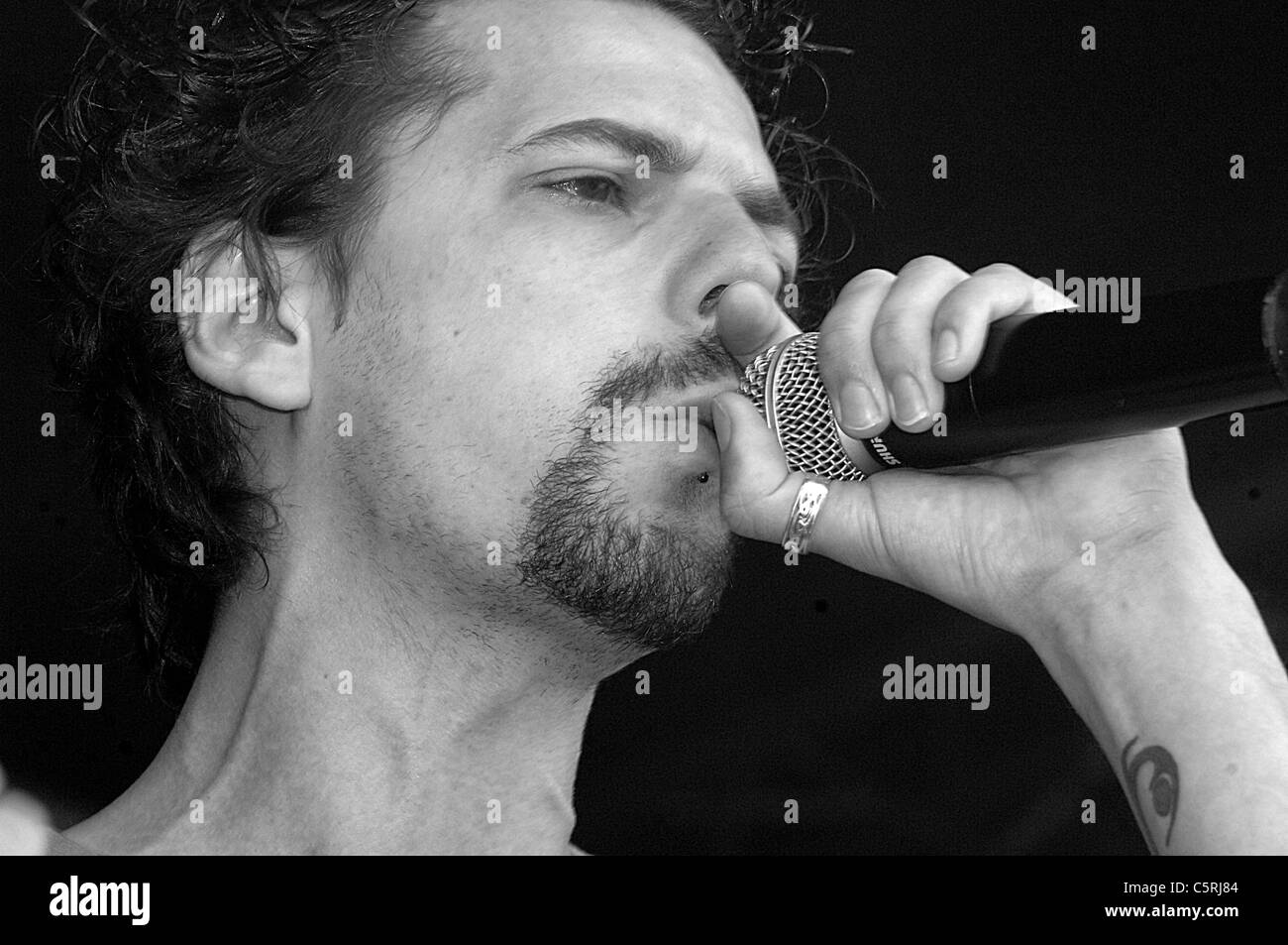 Lead Singer Stock Photo Alamy