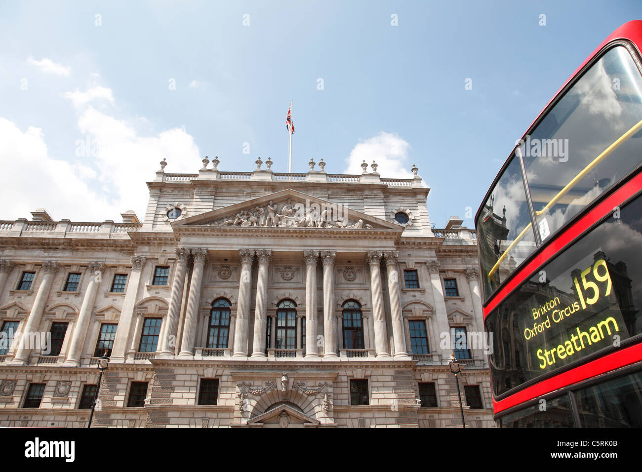 H M Treasury on Whitehall, Westminster, London, England, U.K. Stock Photo