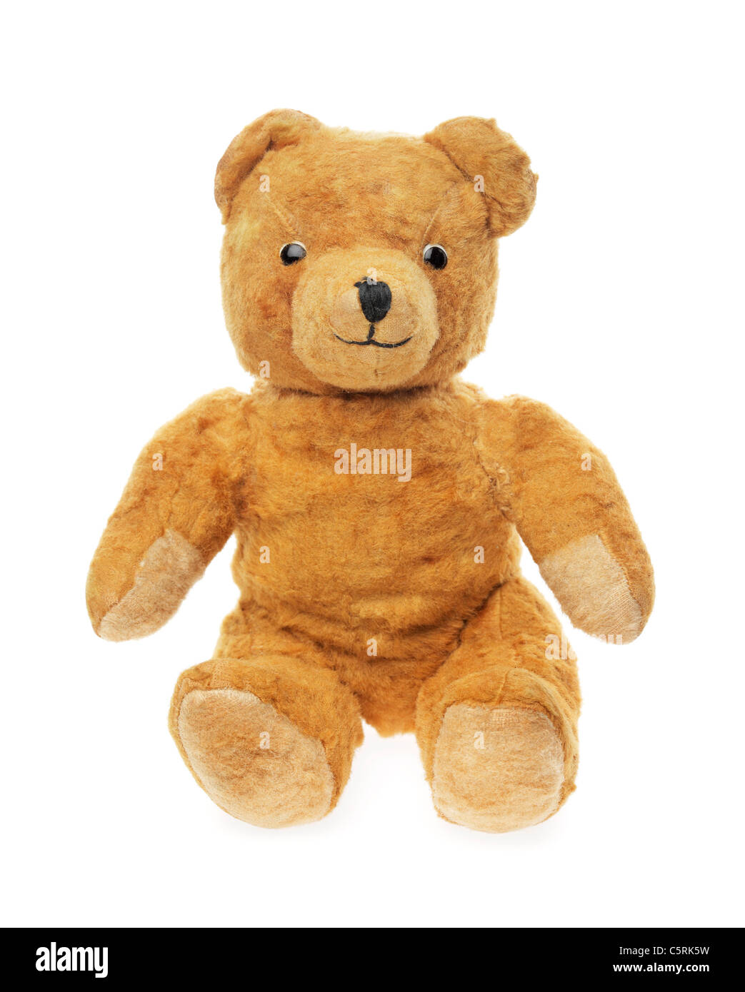 Vintage teddybear toy isolated on white Stock Photo - Alamy