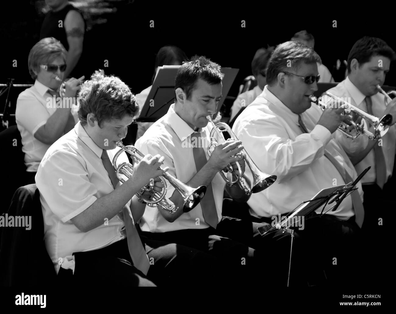 band Black and White Stock Photos & Images Alamy