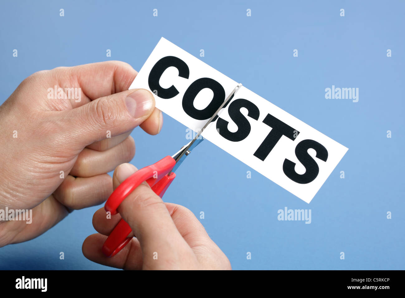 Cutting costs Stock Photo