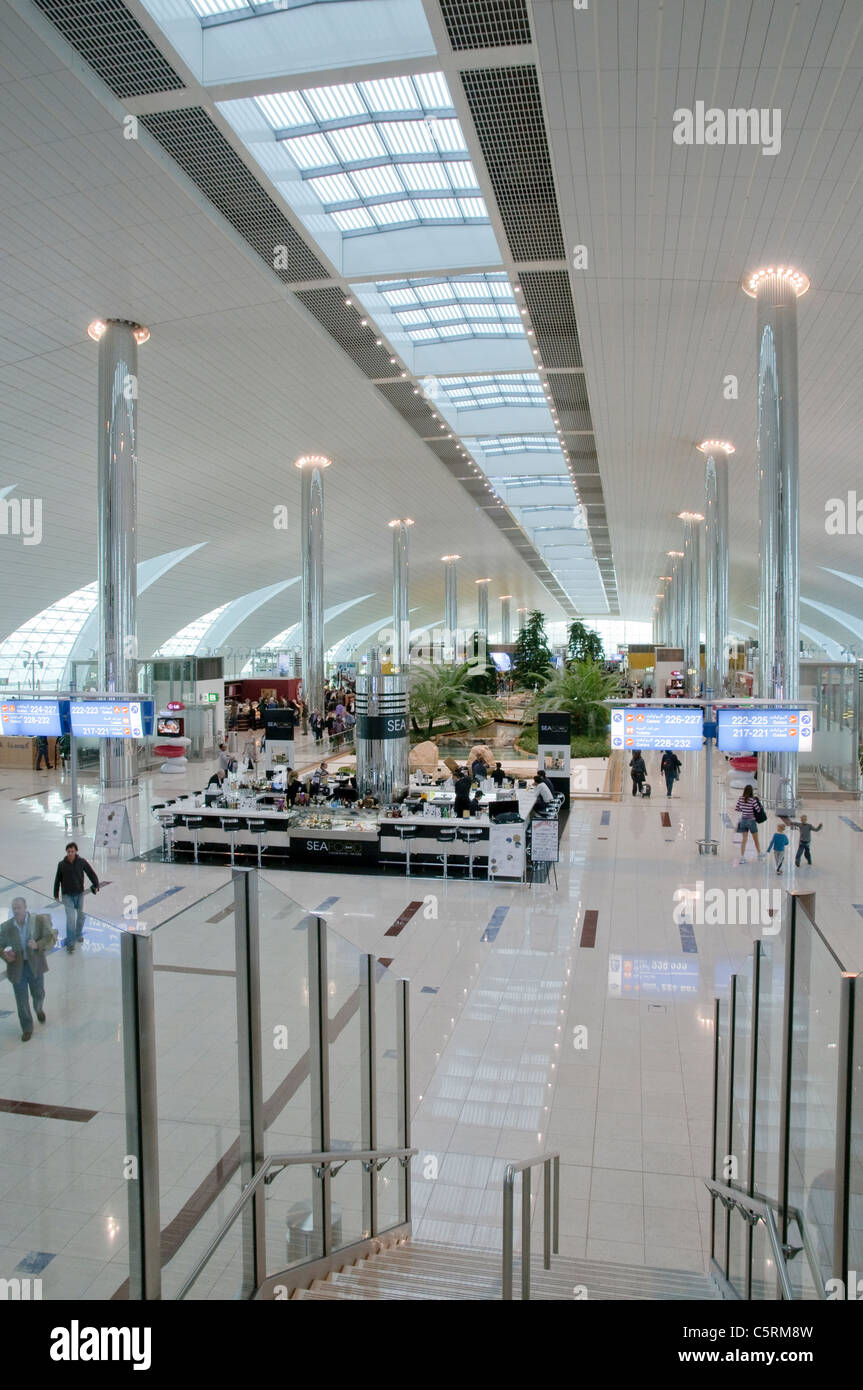 Dubai International Airport, New Terminal 3, exclusively for Emirates Airlines, Dubai, United Arab Emirates, Middle East Stock Photo