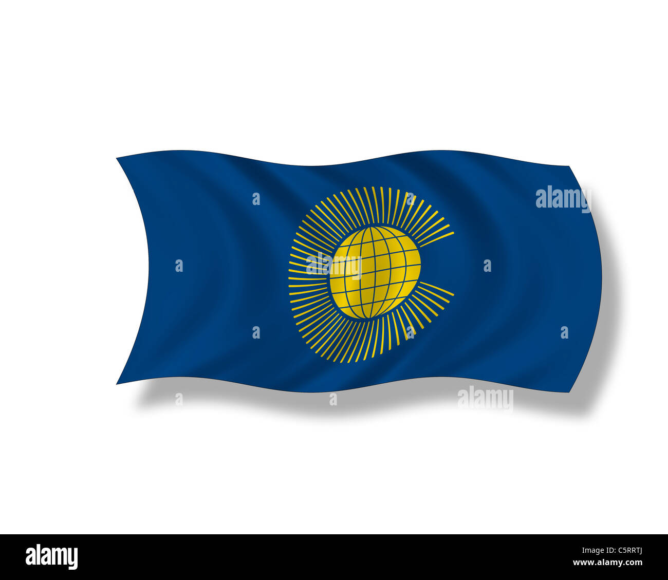 Illustration, Flag of the Commonwealth of Nations Stock Photo