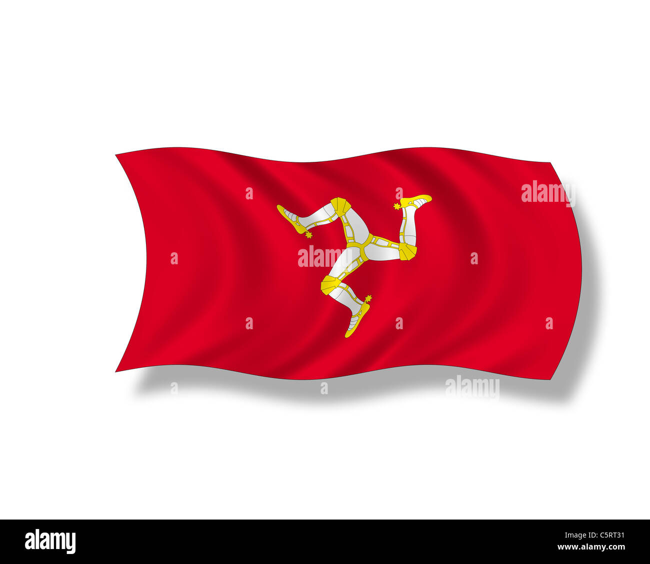 Hissflagge with Eyelets 150 x 90 CM-Very good quality Flag ISLE OF MAN Flag State or Flag 