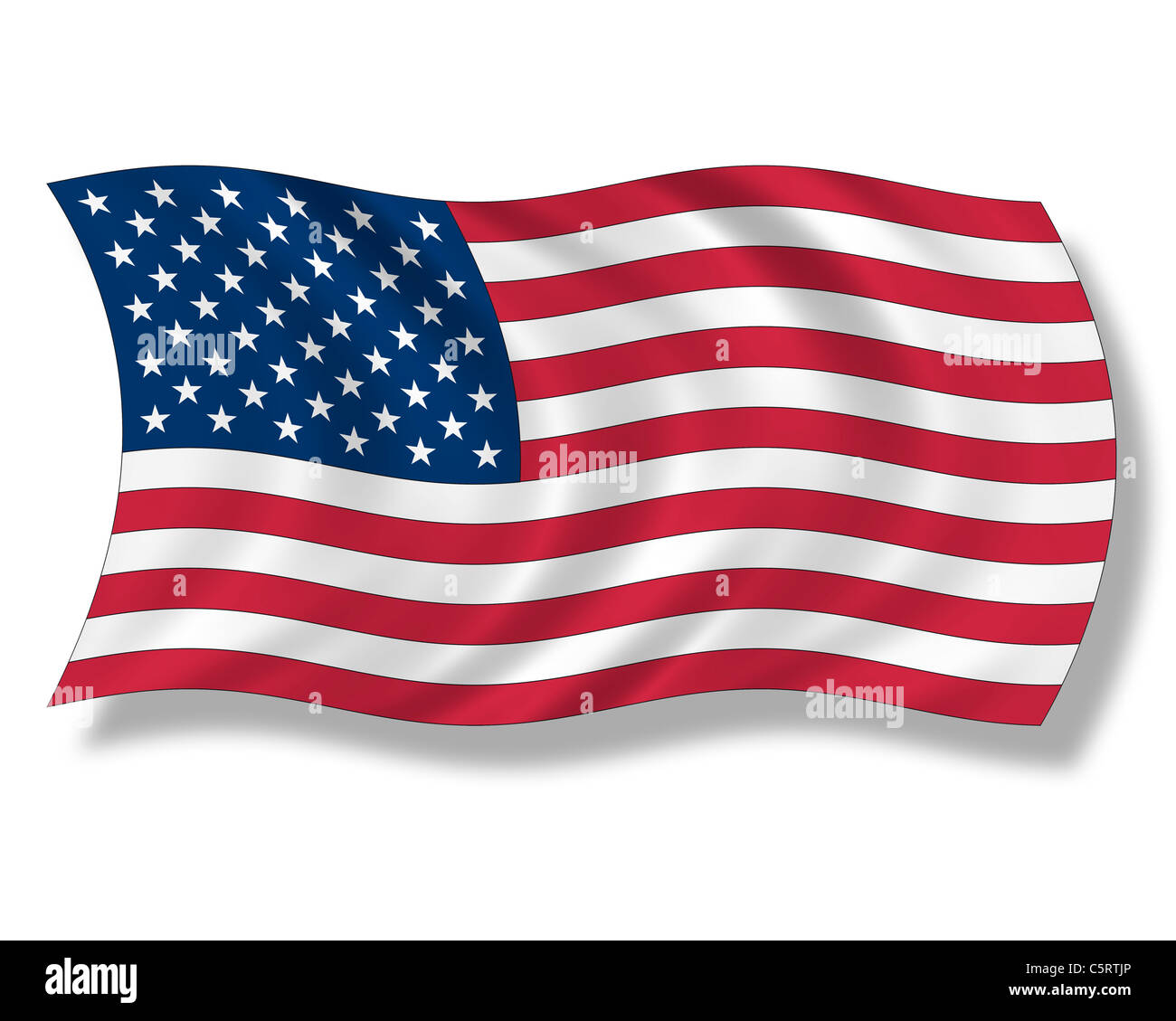Illustration, Flag of United States of America Stock Photo - Alamy