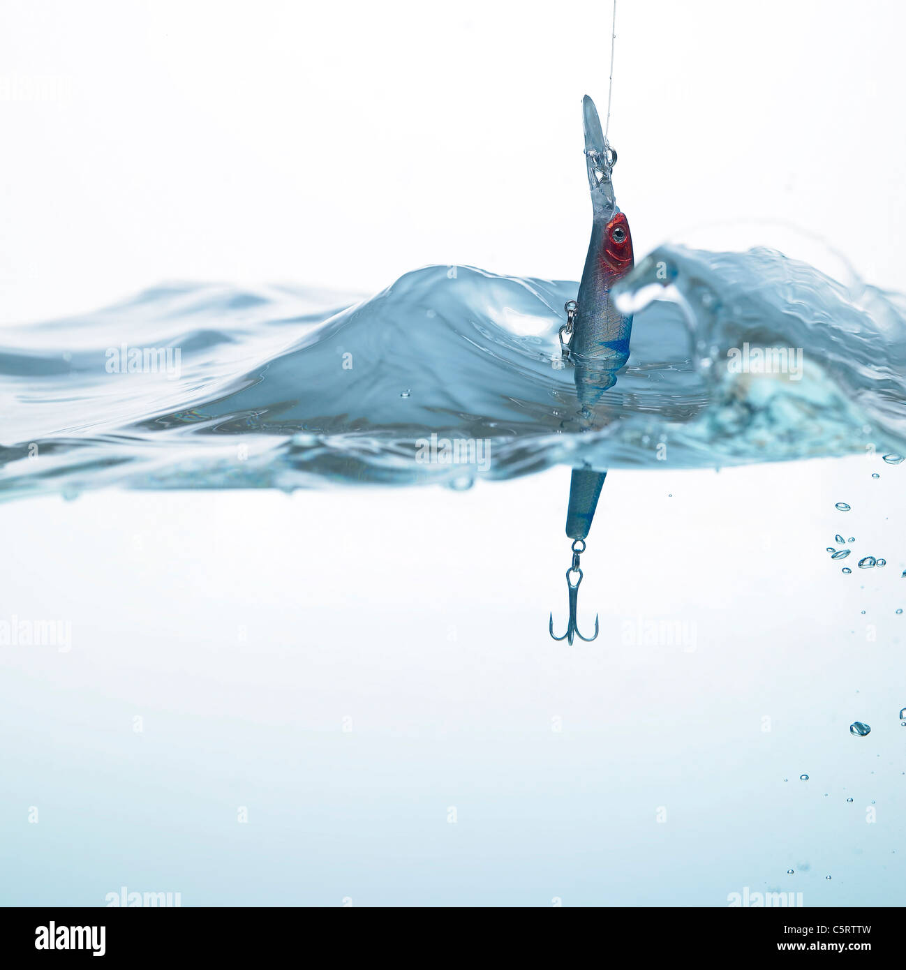 Water and fishing tackles Stock Photo Alamy