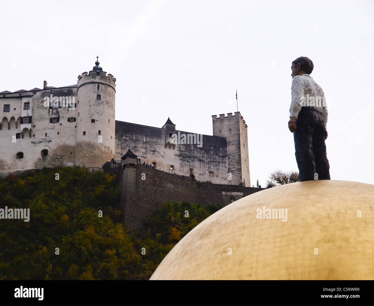 castle Hohe Salzburg in Salzburg, Austria, Salzburg, Salzburg city Stock Photo