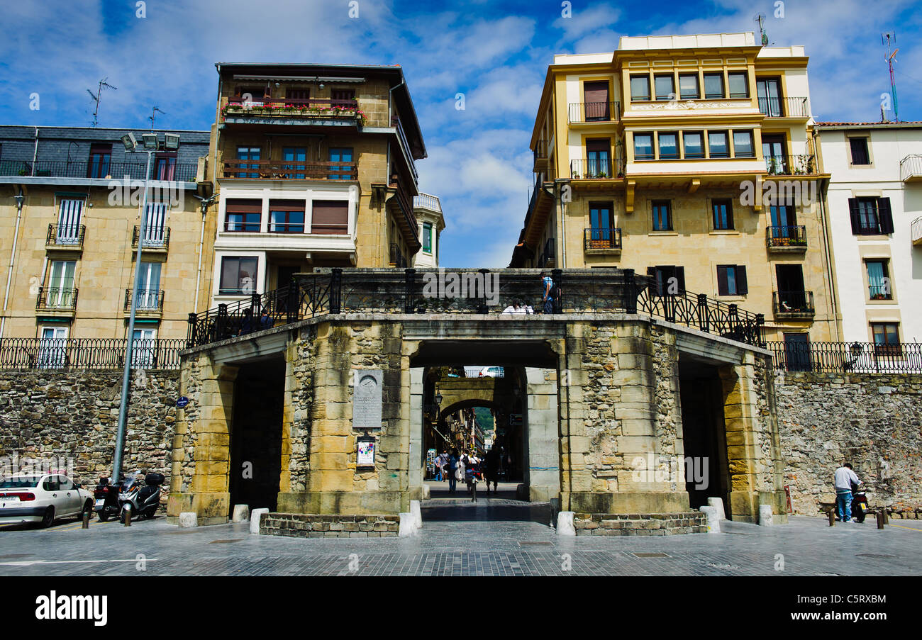 Street scene in Donostia-San Sebastian, Cantabria, Spain Stock Photo