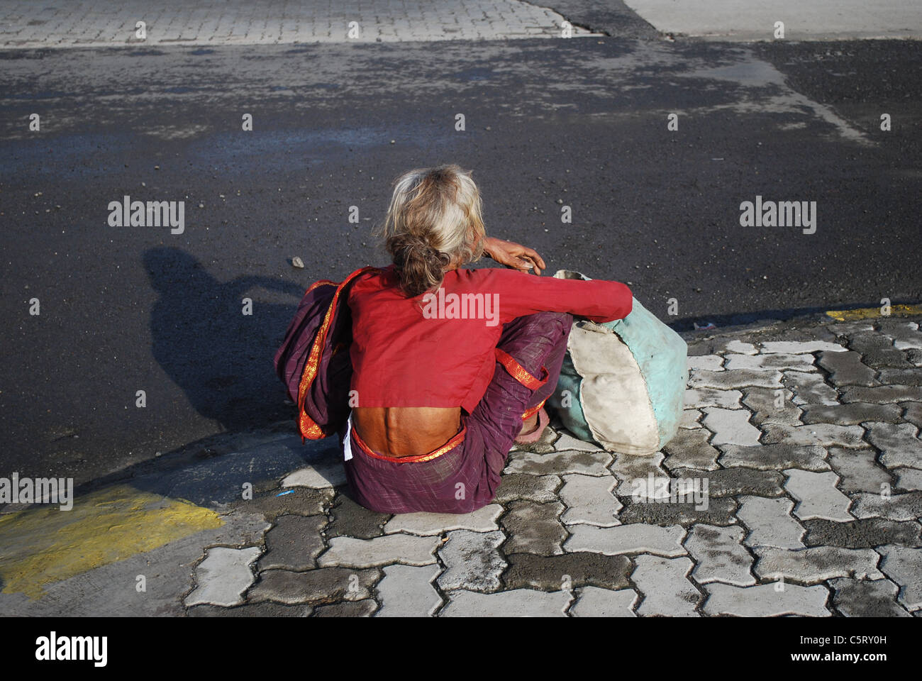 Old lady road hi-res stock photography and images - Alamy