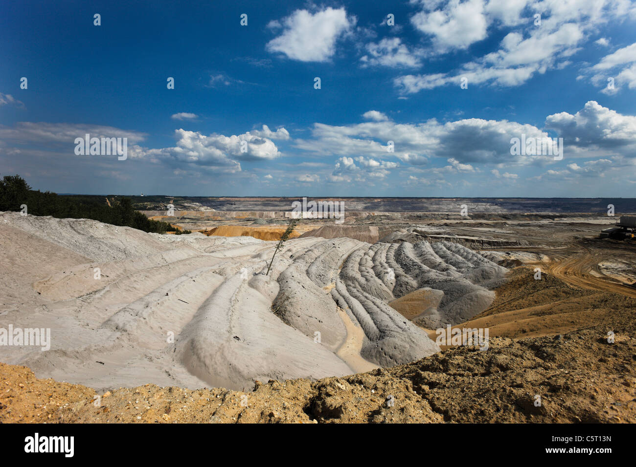 Germany, North Rhine-Westphalia, Hambach, Brown coal surface mining Stock Photo