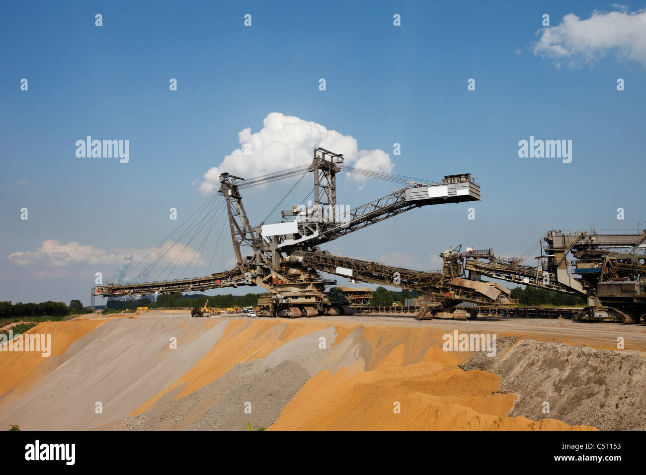 Germany, North Rhine-Westphalia, Glesch, Brown coal surface mining Stock Photo