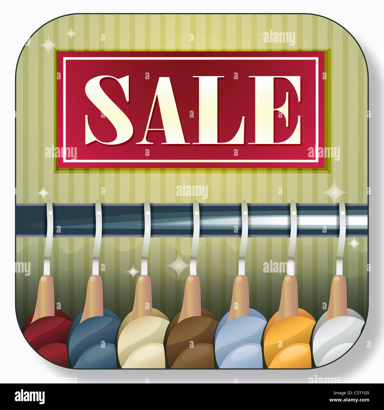application icon for shopping Stock Photo - Alamy