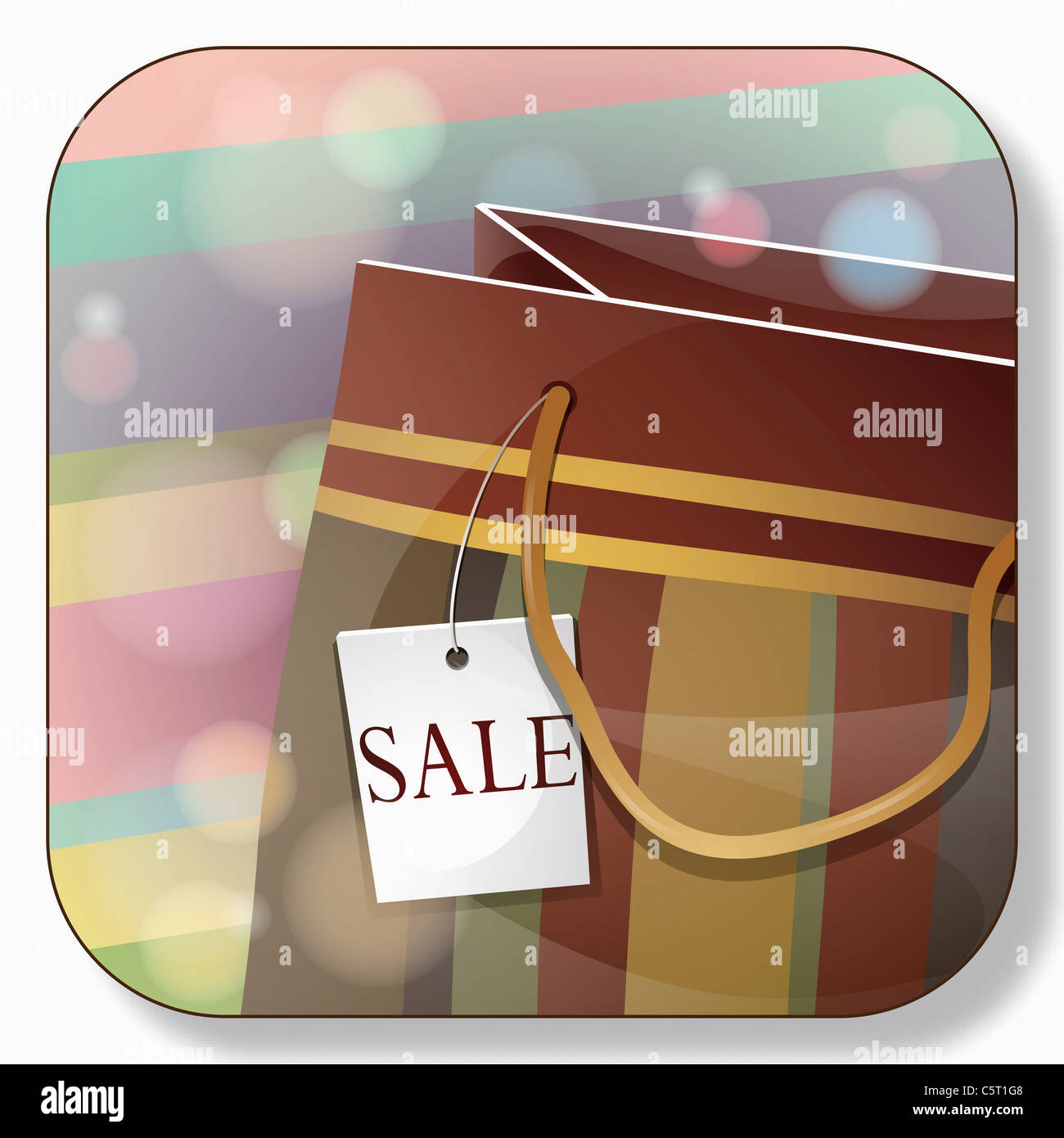 application icon for shopping Stock Photo - Alamy