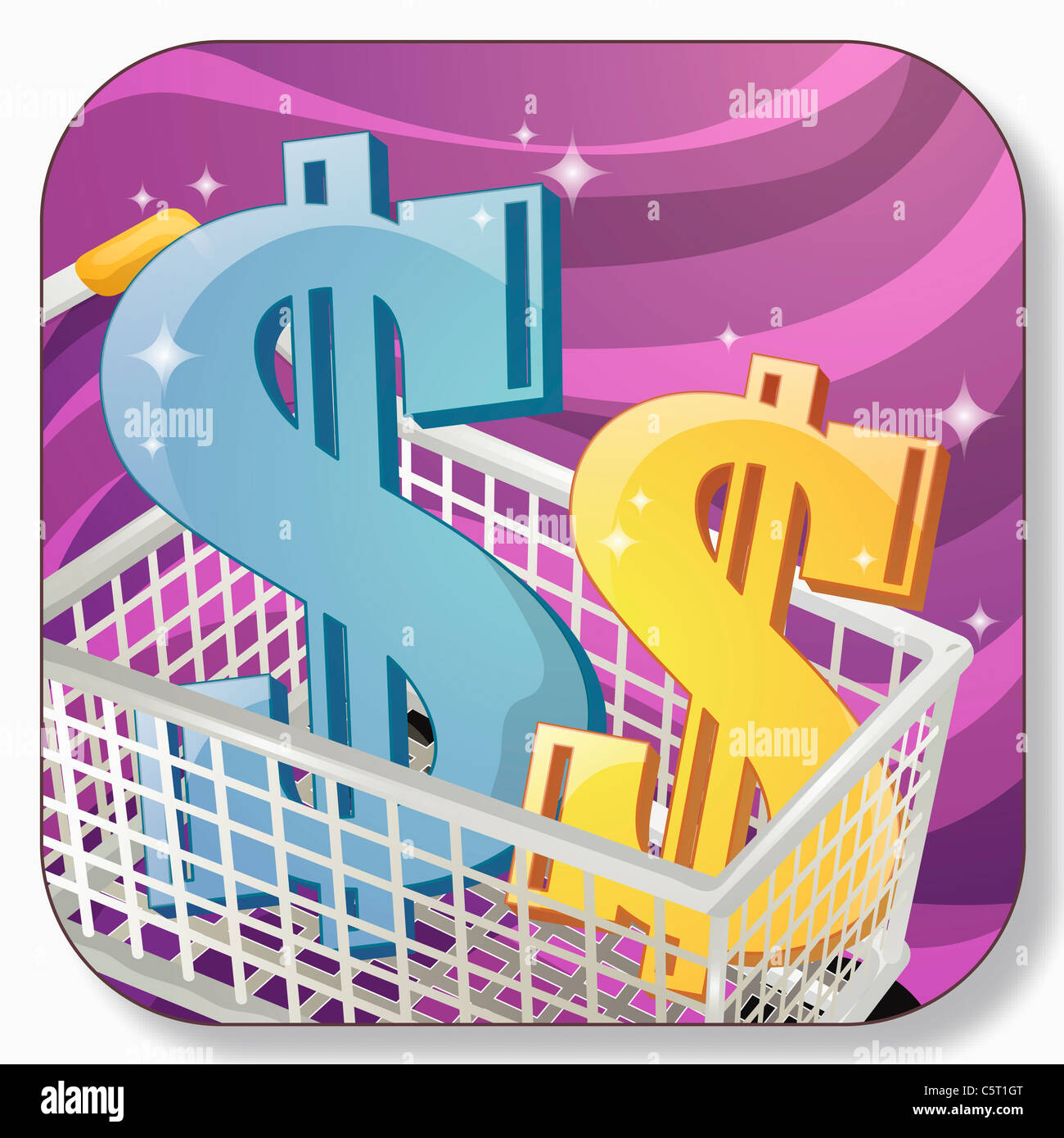 application icon for shopping Stock Photo - Alamy