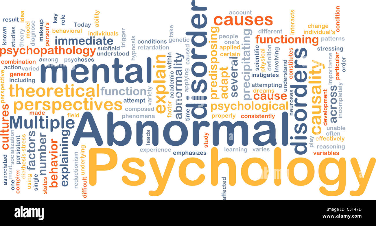 Abnormal psychology background concept Stock Photo