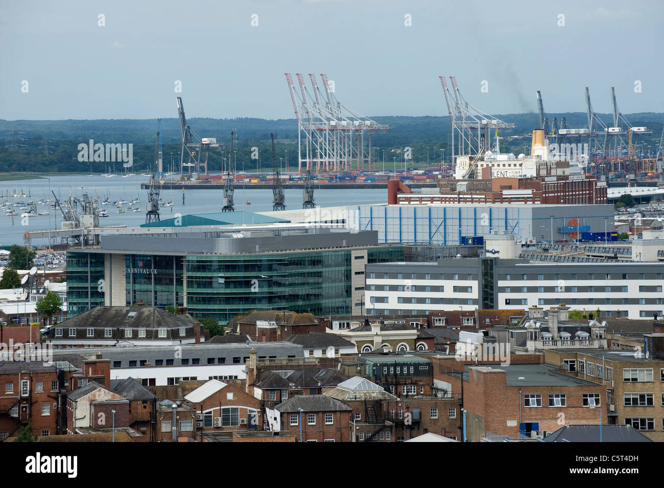 Southampton City centre, England - rooftop view Stock Photo