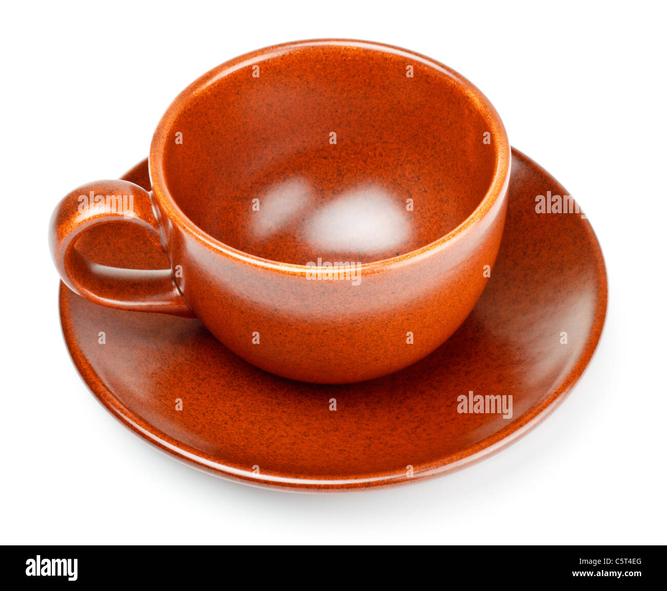 coffee cup and saucer isolated on white Stock Photo - Alamy