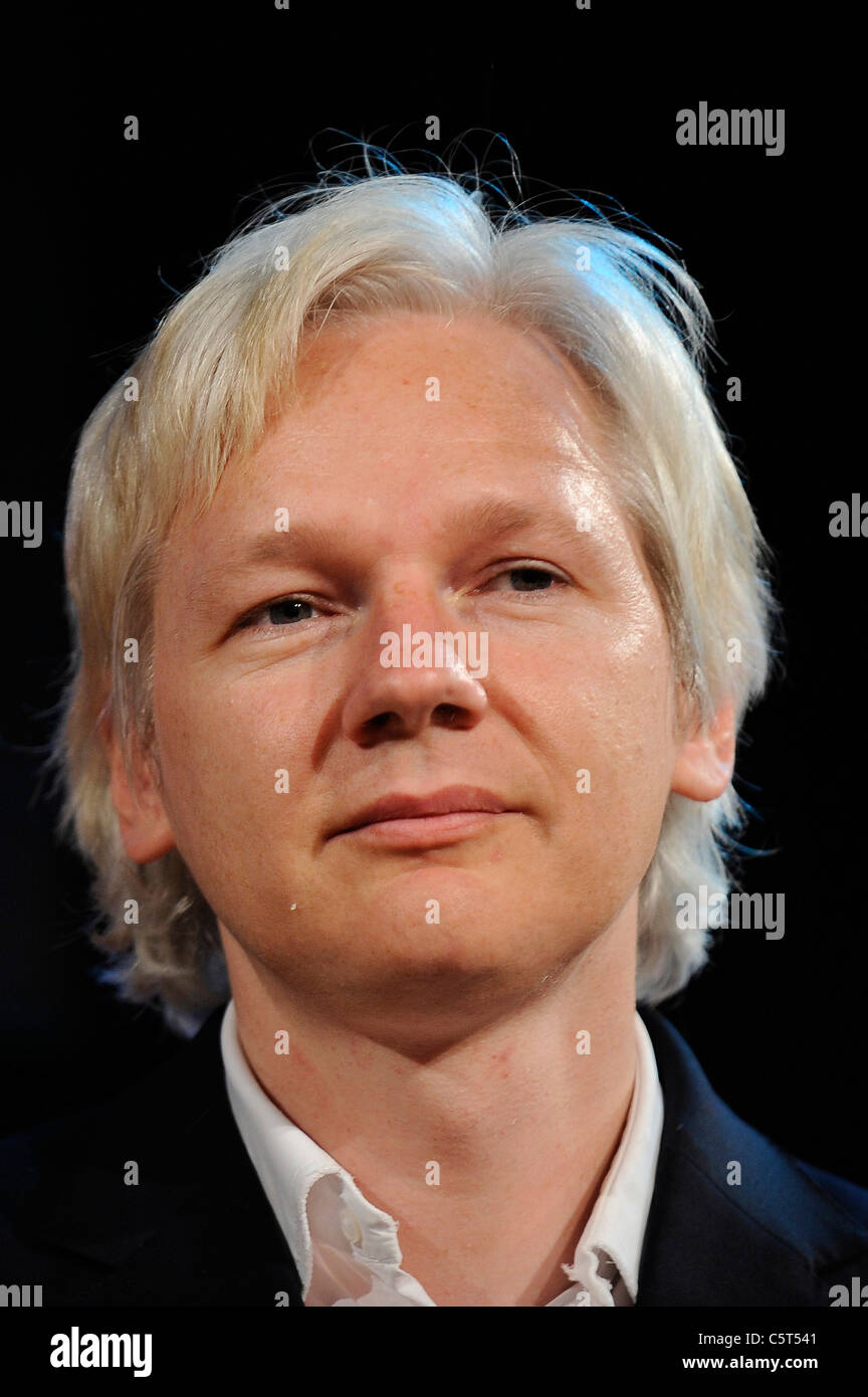 Julian Paul Assange  Head Shot 2011 - Image Copyright Hollywood Head Shots Stock Photo