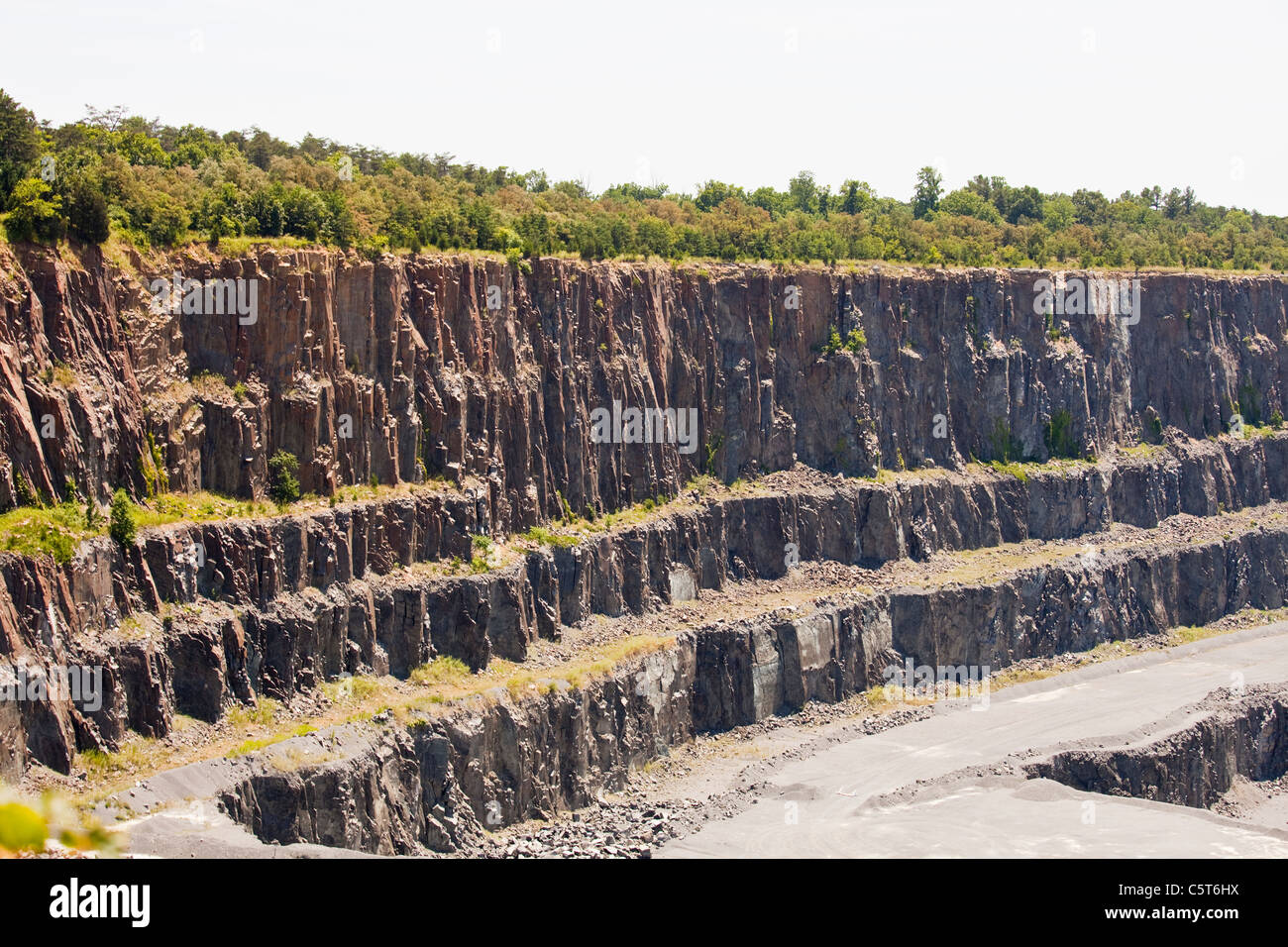 Manassas Traprock Quarry, Fairfax Co., Virginia, USA Stock Photo Alamy