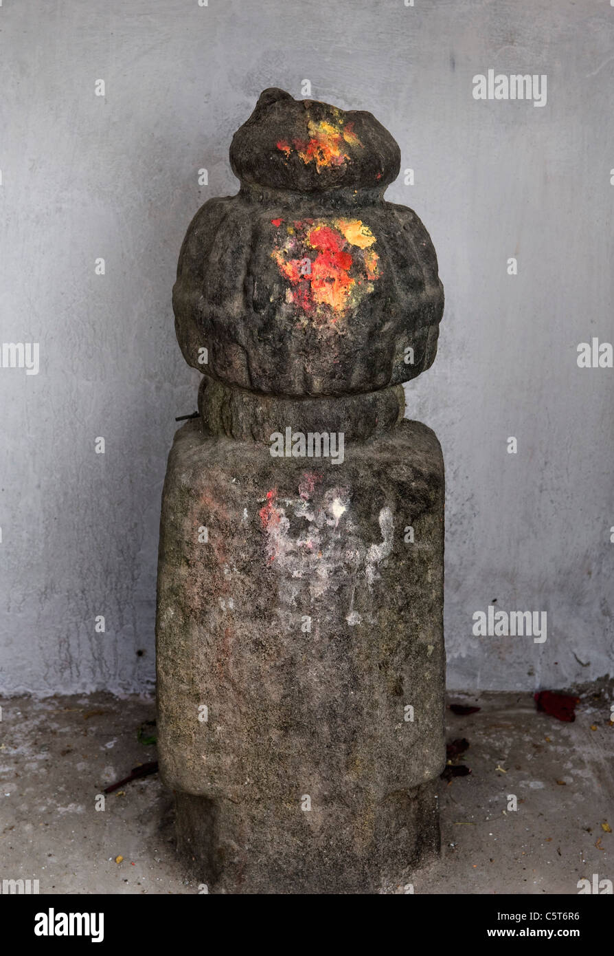ancient stone statue of  Shiva Stock Photo