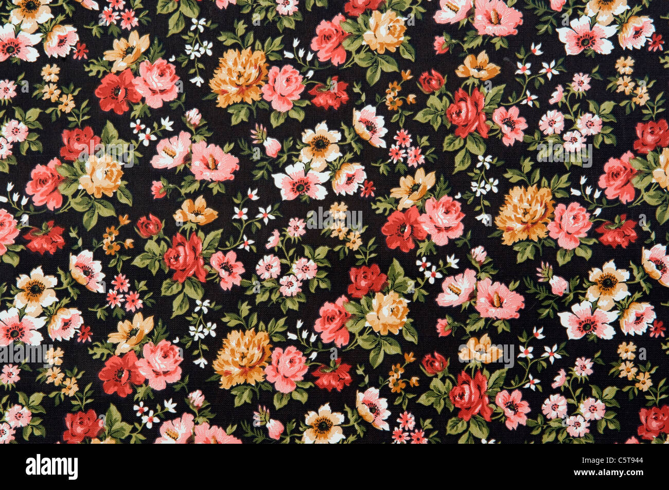 Floral wallpaper, full frame Stock Photo