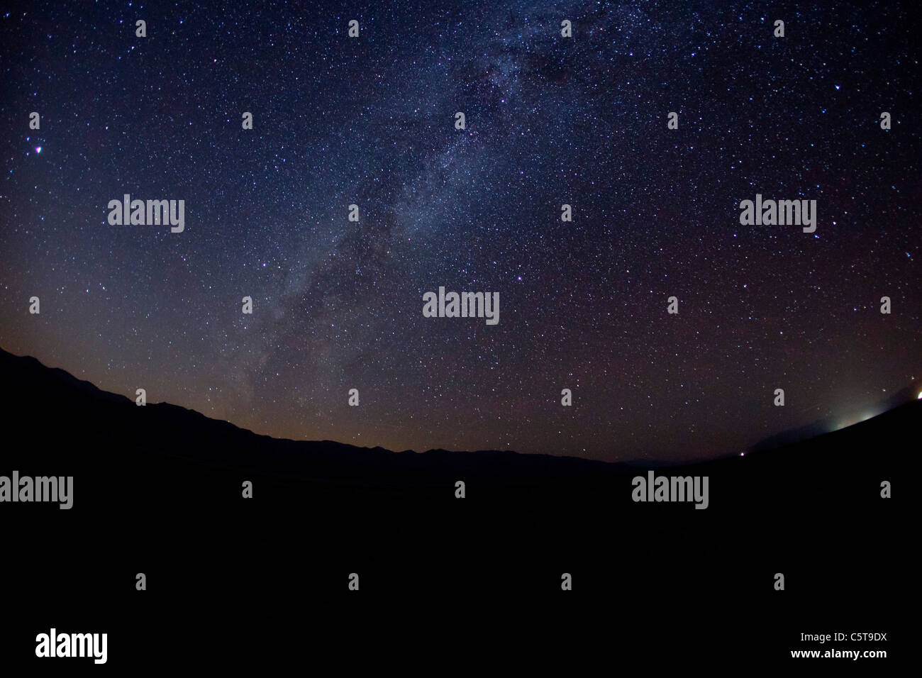 Milky way from Death Valley National Park California USA Stock Photo ...