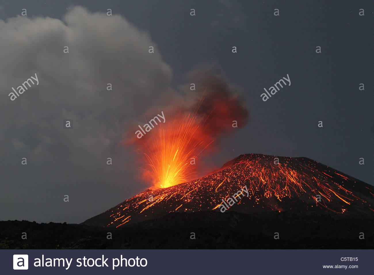 Krakatoa Eruption Stock Photos  Krakatoa Eruption Stock Images  Alamy