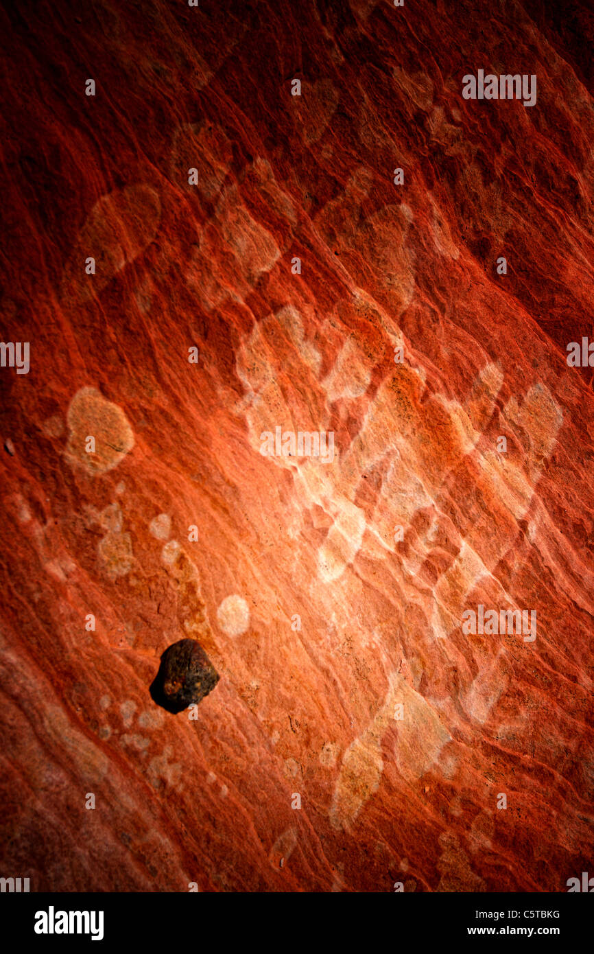 Detail foto of slick rock in desert Stock Photo