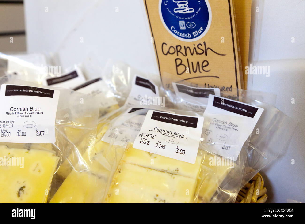 Cornish blue cheese for sale Stock Photo Alamy