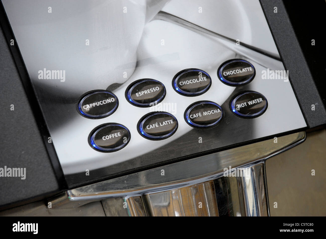 Coffee machine buttons hi-res stock photography and images - Alamy