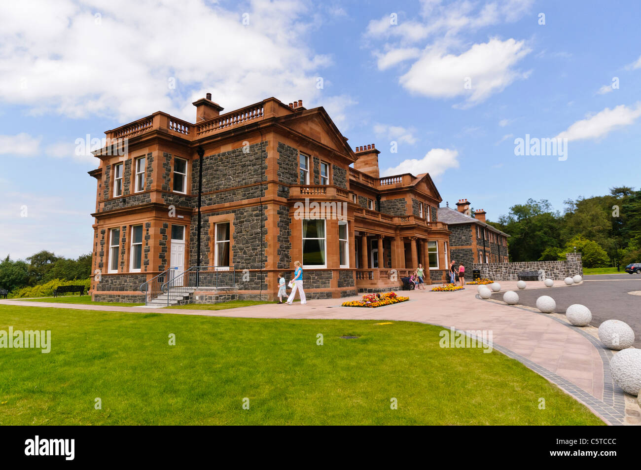 Cultra House, in the grounds of the Ulster Folk and Transport Museum, Cultra, Northern Ireland. Stock Photo