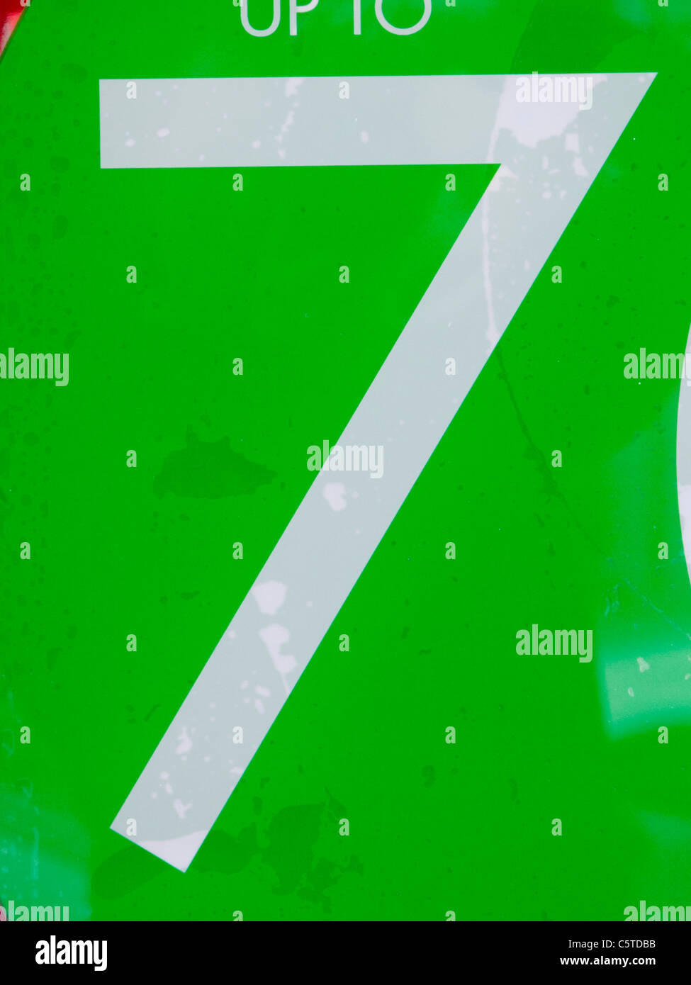 07 character number photograph Stock Photo - Alamy