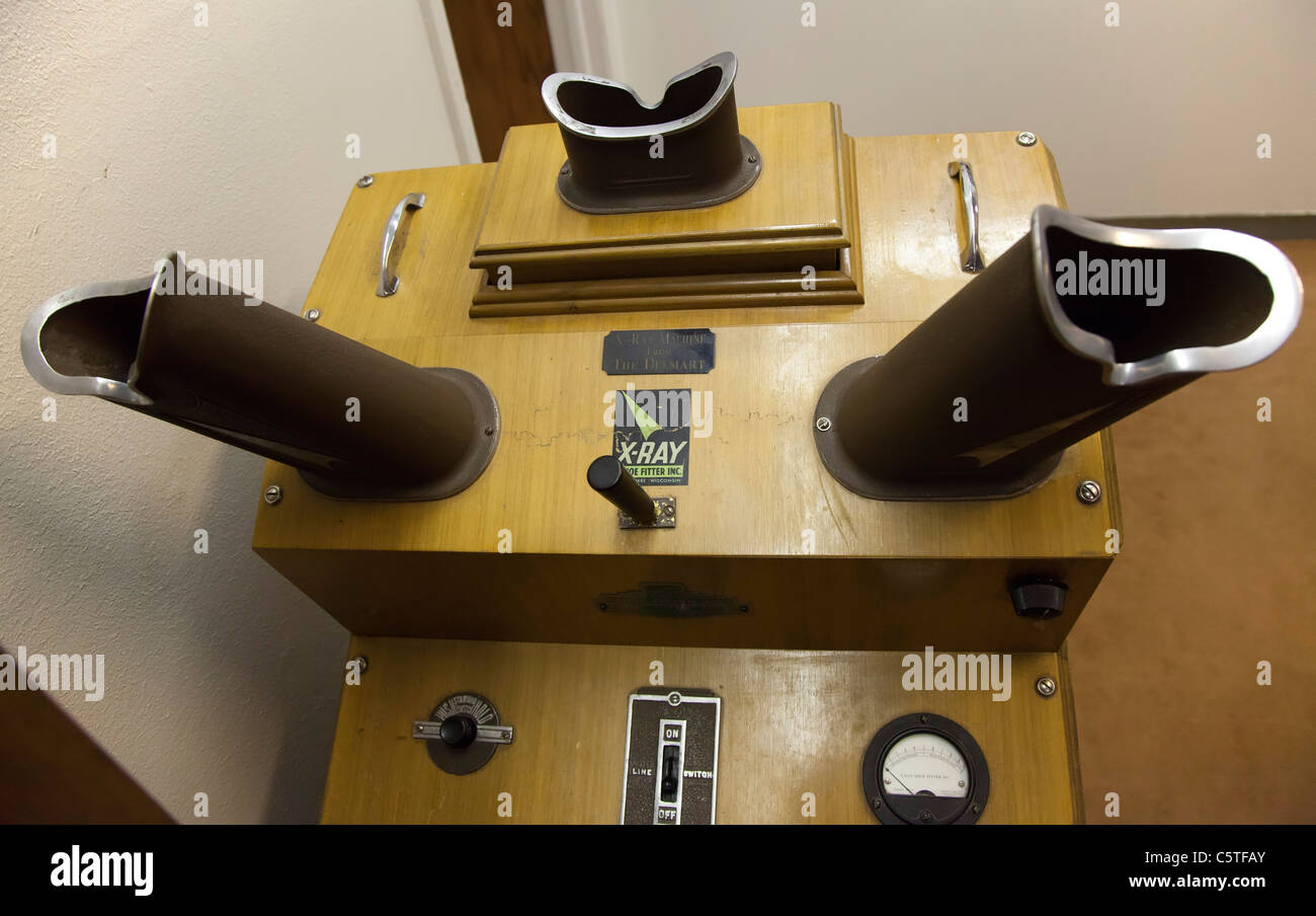 Foot X-Ray Machine at Great Basin Museum Stock Photo