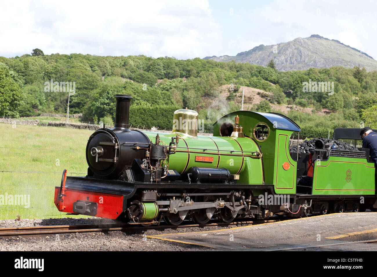 Ravenglass & Eskdale Railway, Cumbria. Stock Photo