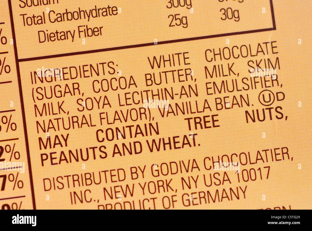 Flavours list hires stock photography and images Alamy