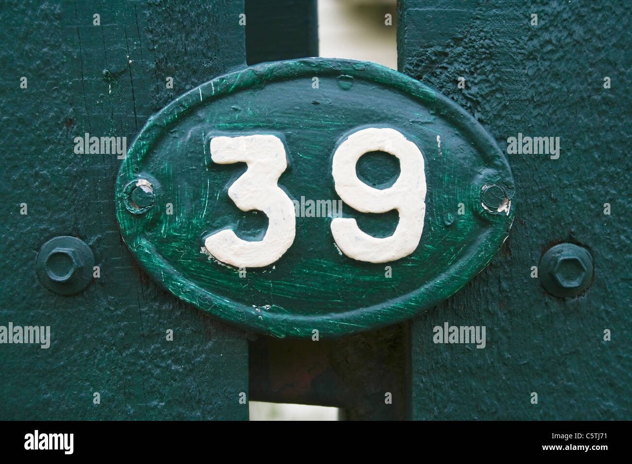 Germany, House number 39, close-up Stock Photo - Alamy