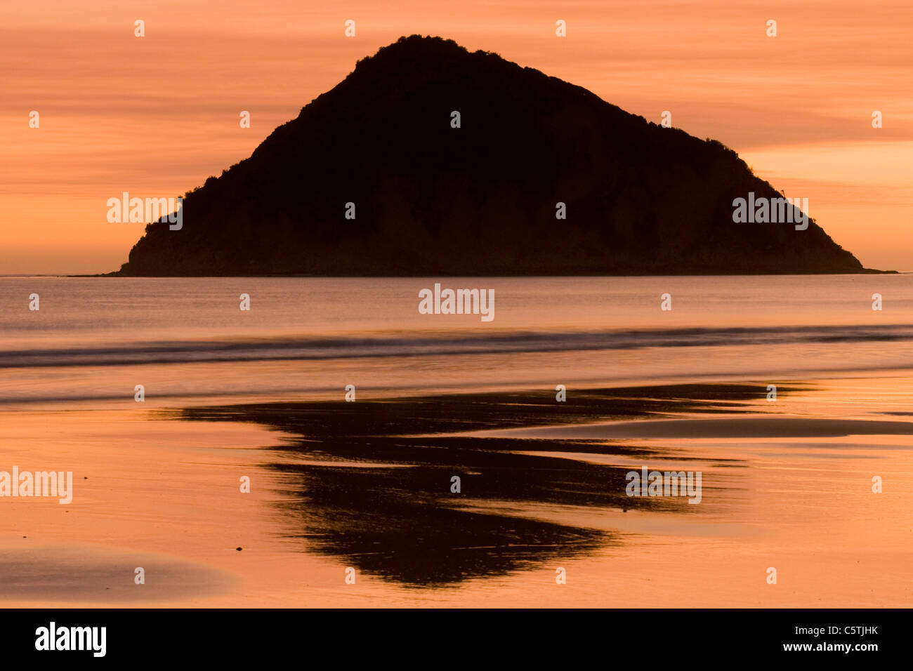 New Zealand, East Cape, Anaura Bay at dawn Stock Photo