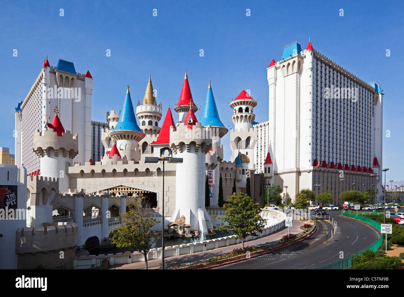 USA, Las Vegas, Hotel Excalibur Stock Photo