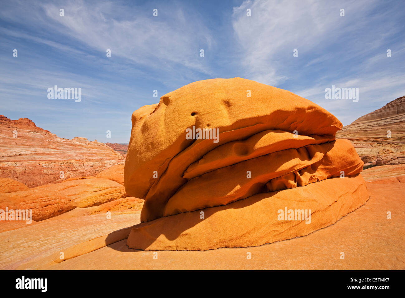 USA, Utah, North Coyote Buttes, Rock formations Stock Photo