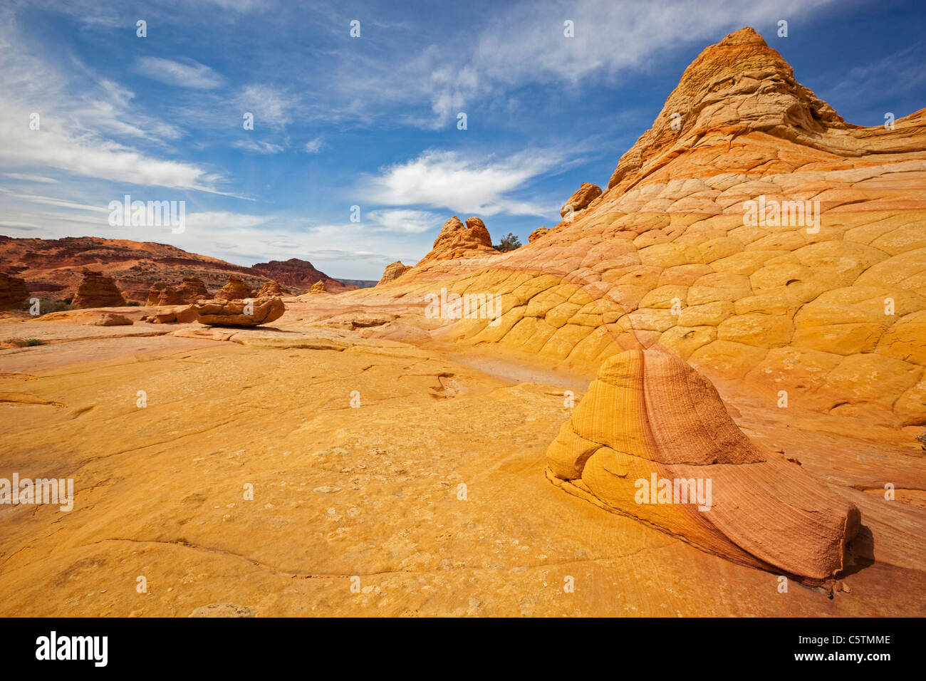 USA, Utah, South Coyote Buttes, Paria Canyon, Rock formations Stock Photo